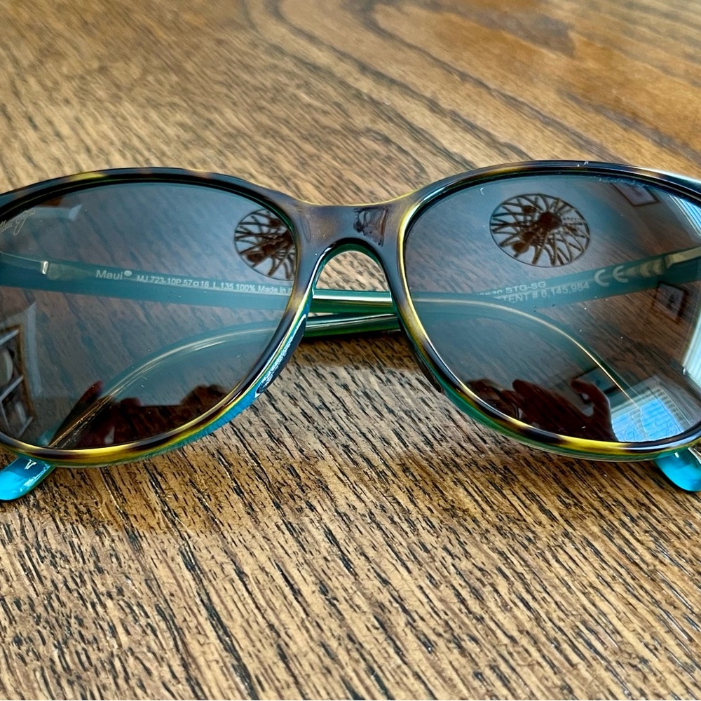 Maui Jim Sunglasses with Blue and Green Frame